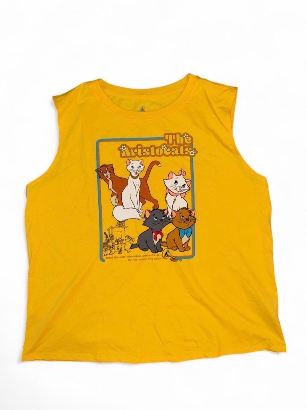 Disney The Aristocats Yellow Graphic Pet Tank